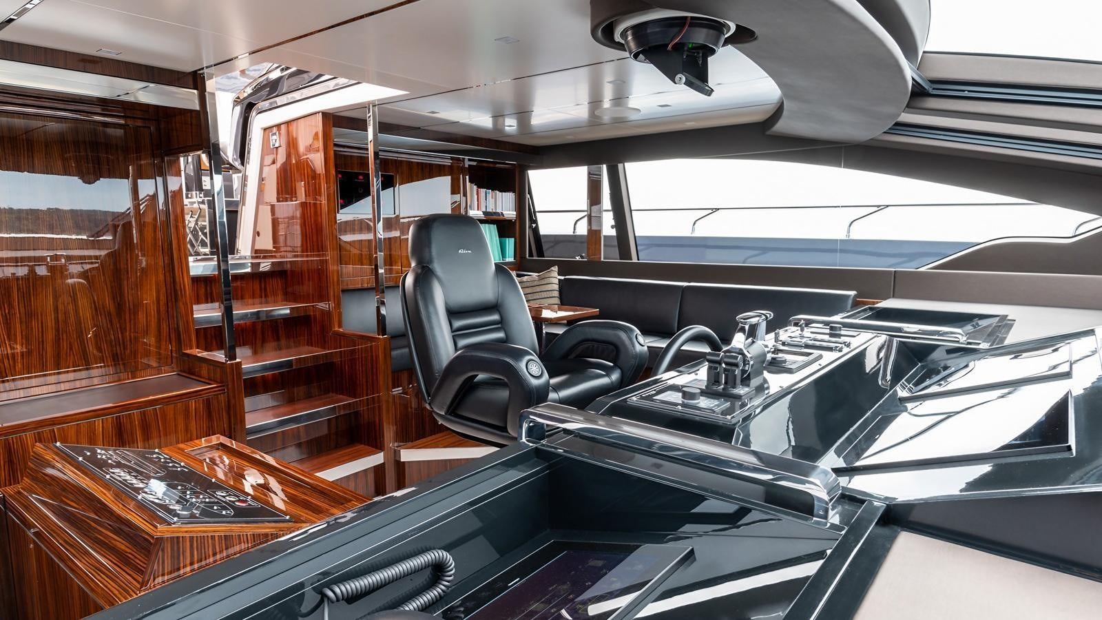 inside of a vehicle aboard LADY FIRST Yacht for Sale