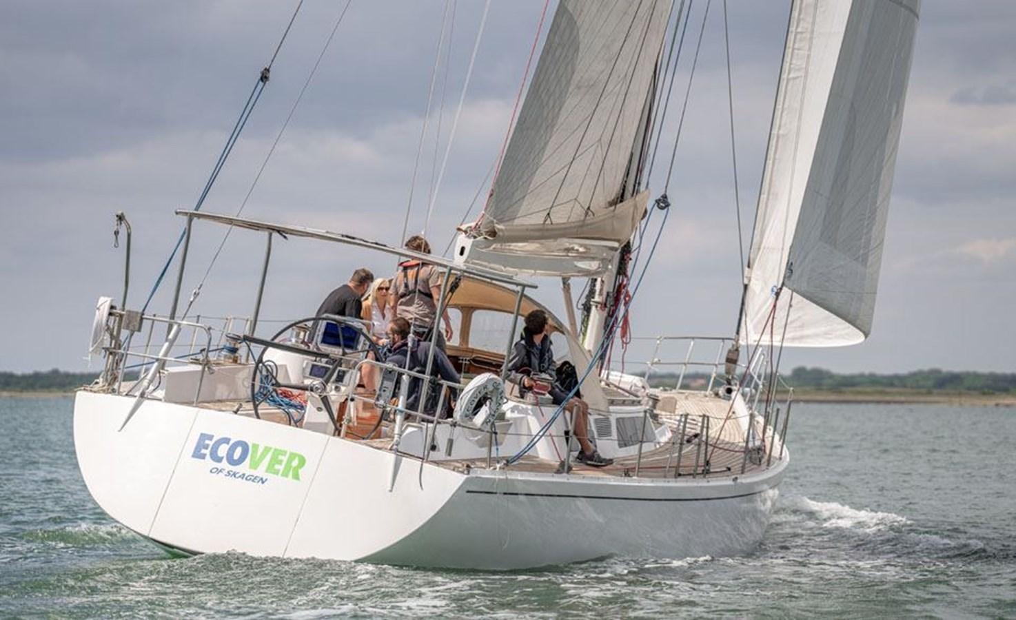 a group of people on a sailboat aboard ECOVER OF SKAGEN Yacht for Sale