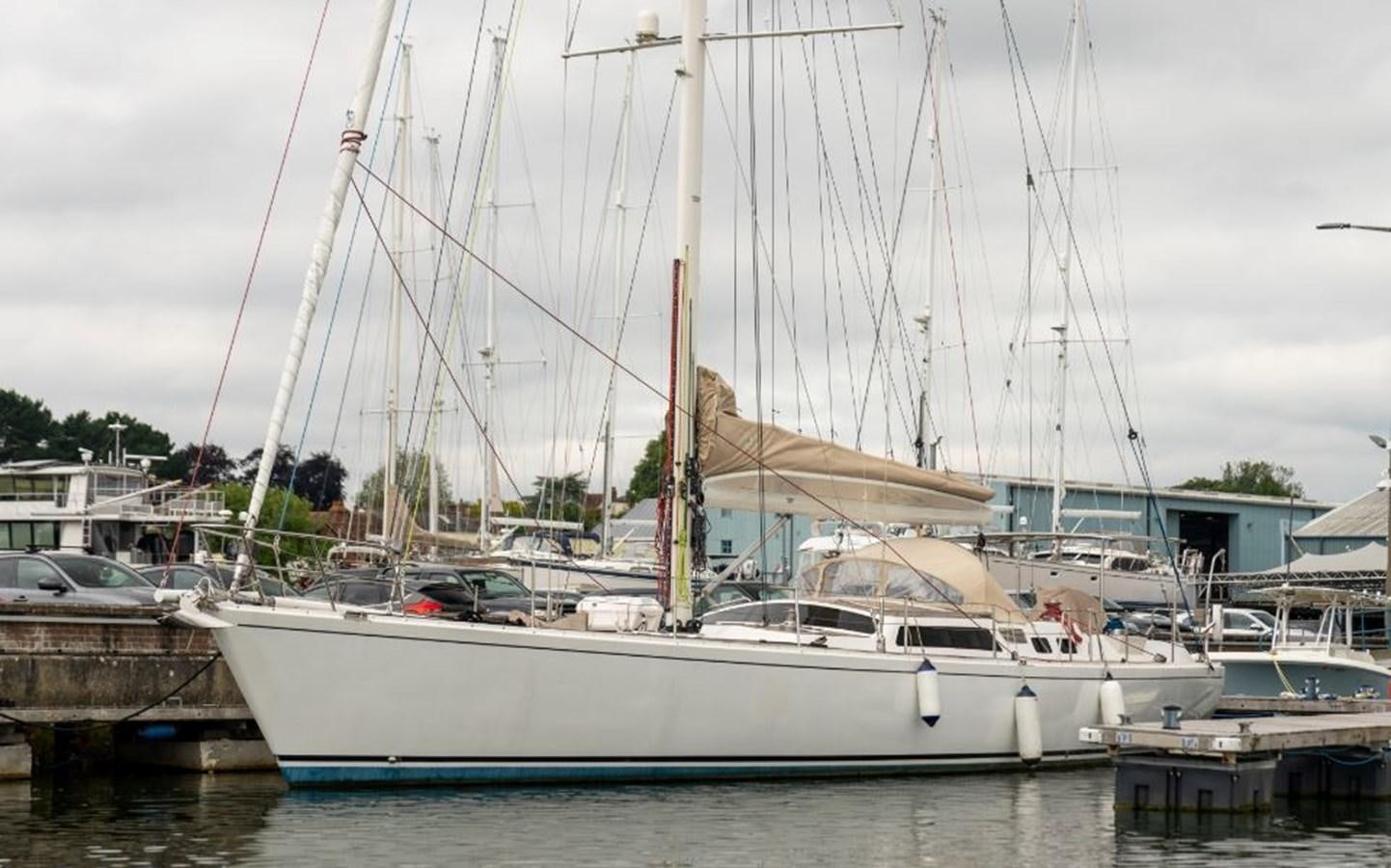 a group of boats are parked in a harbor aboard ECOVER OF SKAGEN Yacht for Sale