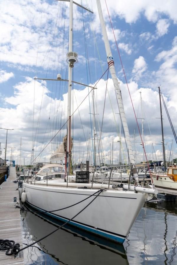 a boat docked at a pier aboard ECOVER OF SKAGEN Yacht for Sale