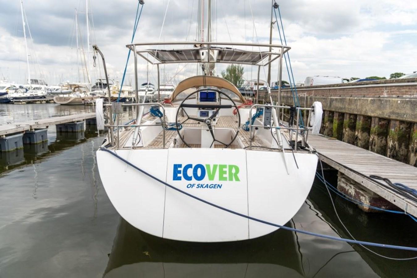 a boat docked at a pier aboard ECOVER OF SKAGEN Yacht for Sale