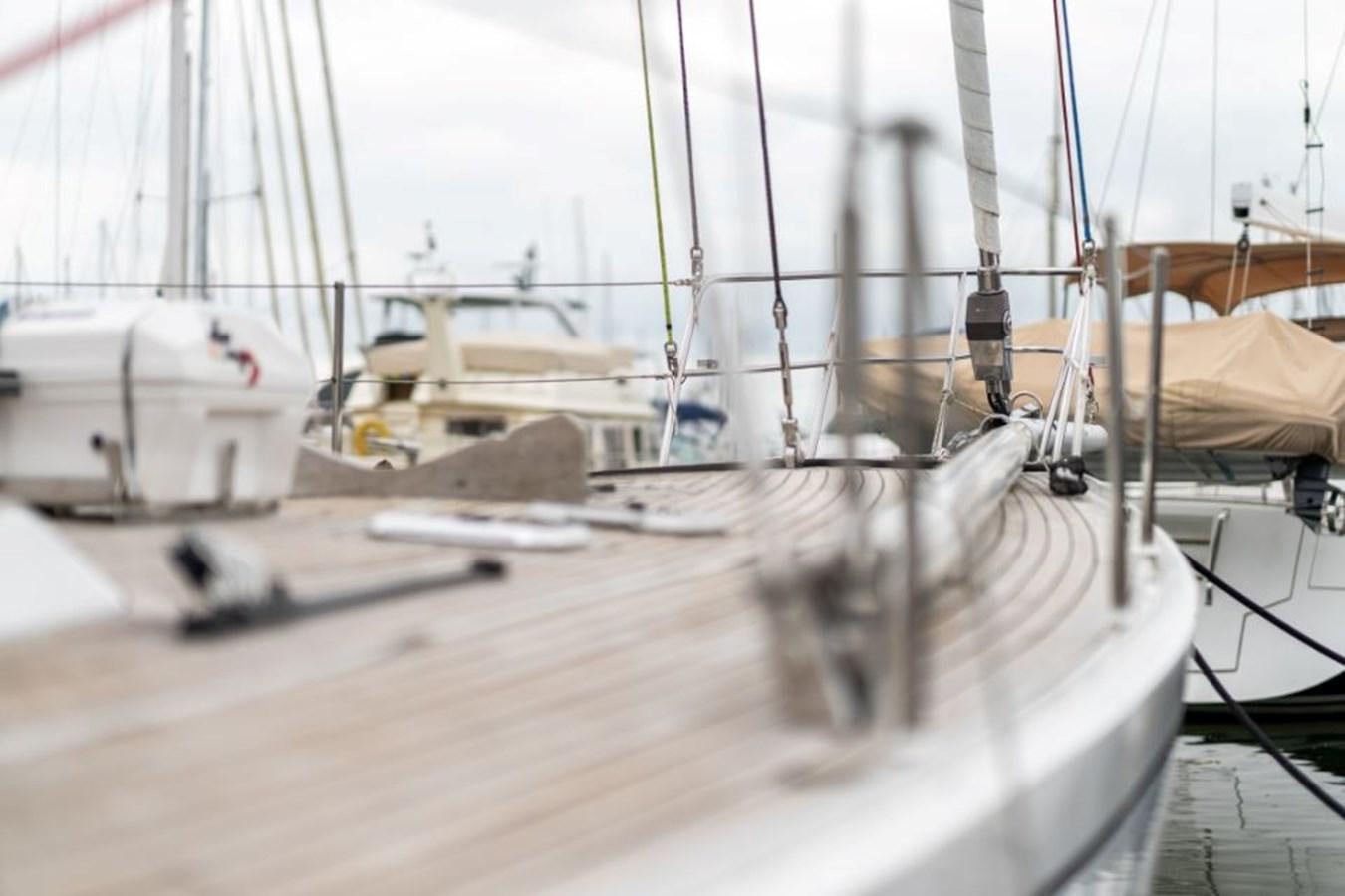 a group of boats in a harbor aboard ECOVER OF SKAGEN Yacht for Sale