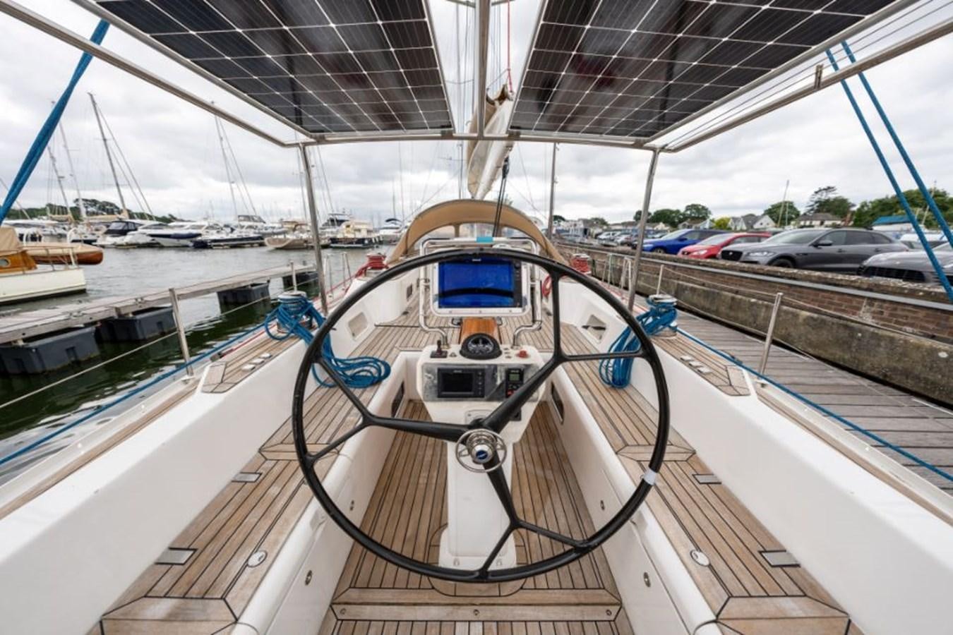 a boat docked at a pier aboard ECOVER OF SKAGEN Yacht for Sale