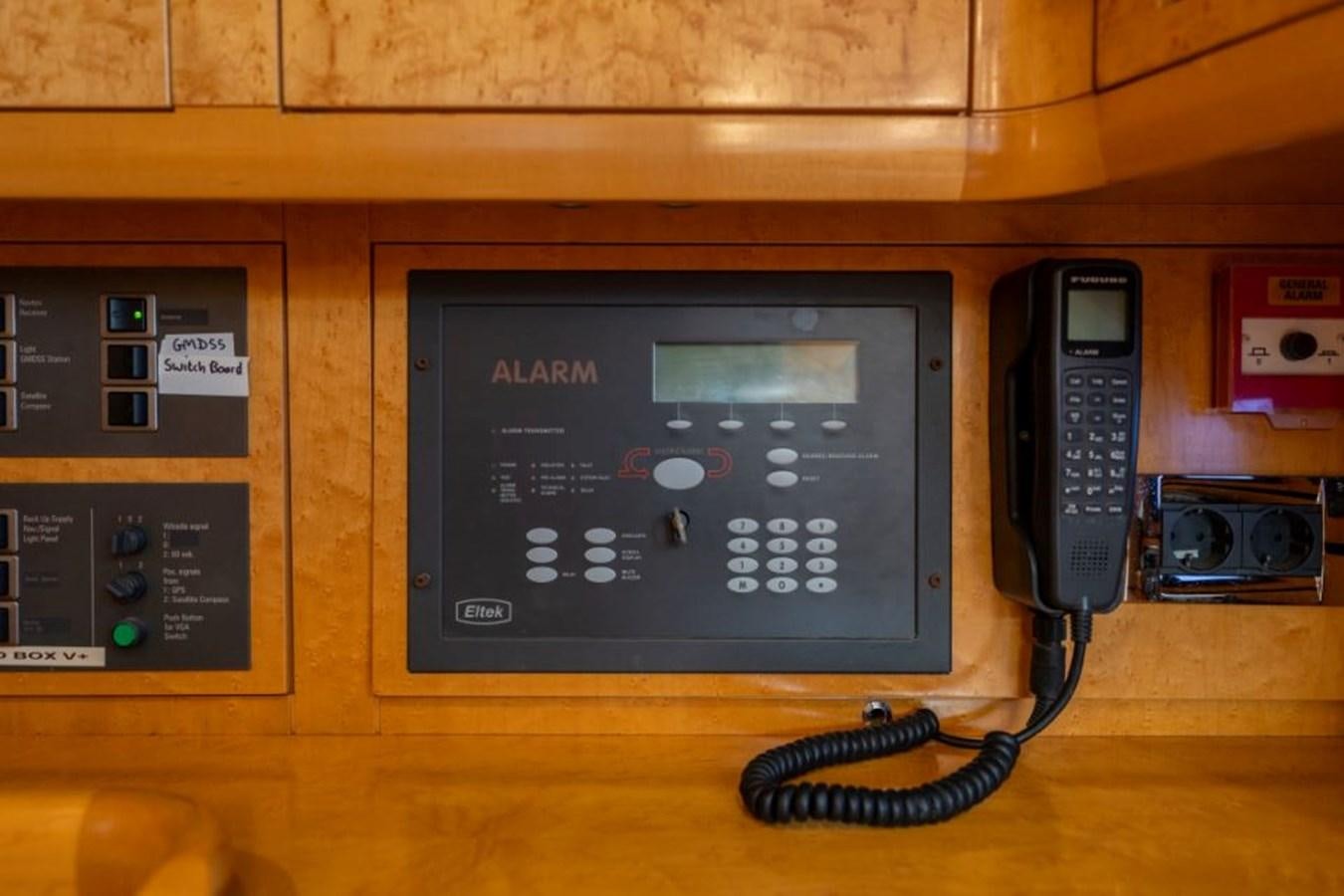 a black electronic device aboard ECOVER OF SKAGEN Yacht for Sale