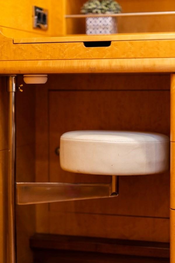 a toilet with a seat aboard ECOVER OF SKAGEN Yacht for Sale