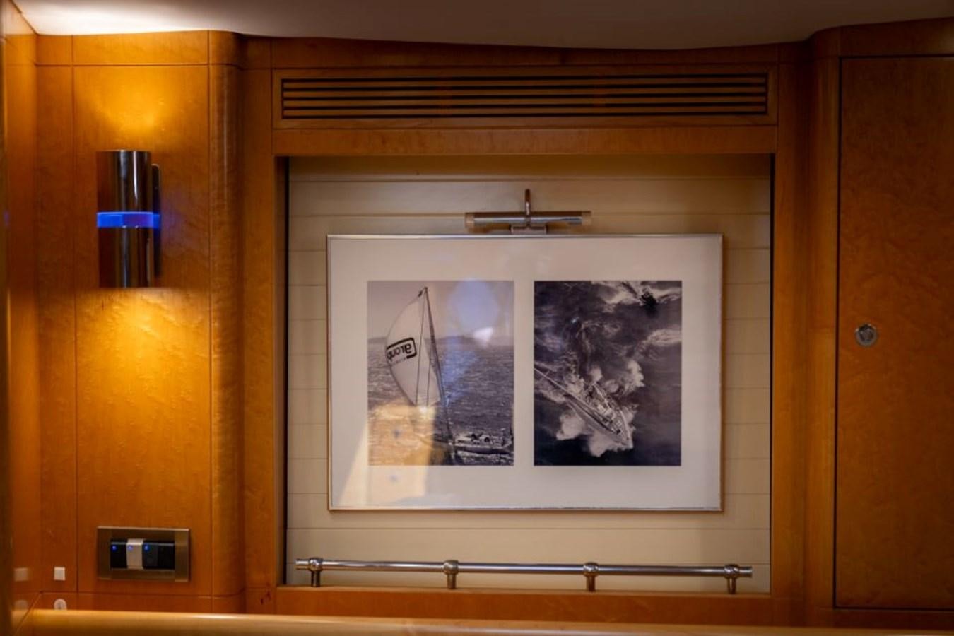 a framed picture of a ship aboard ECOVER OF SKAGEN Yacht for Sale
