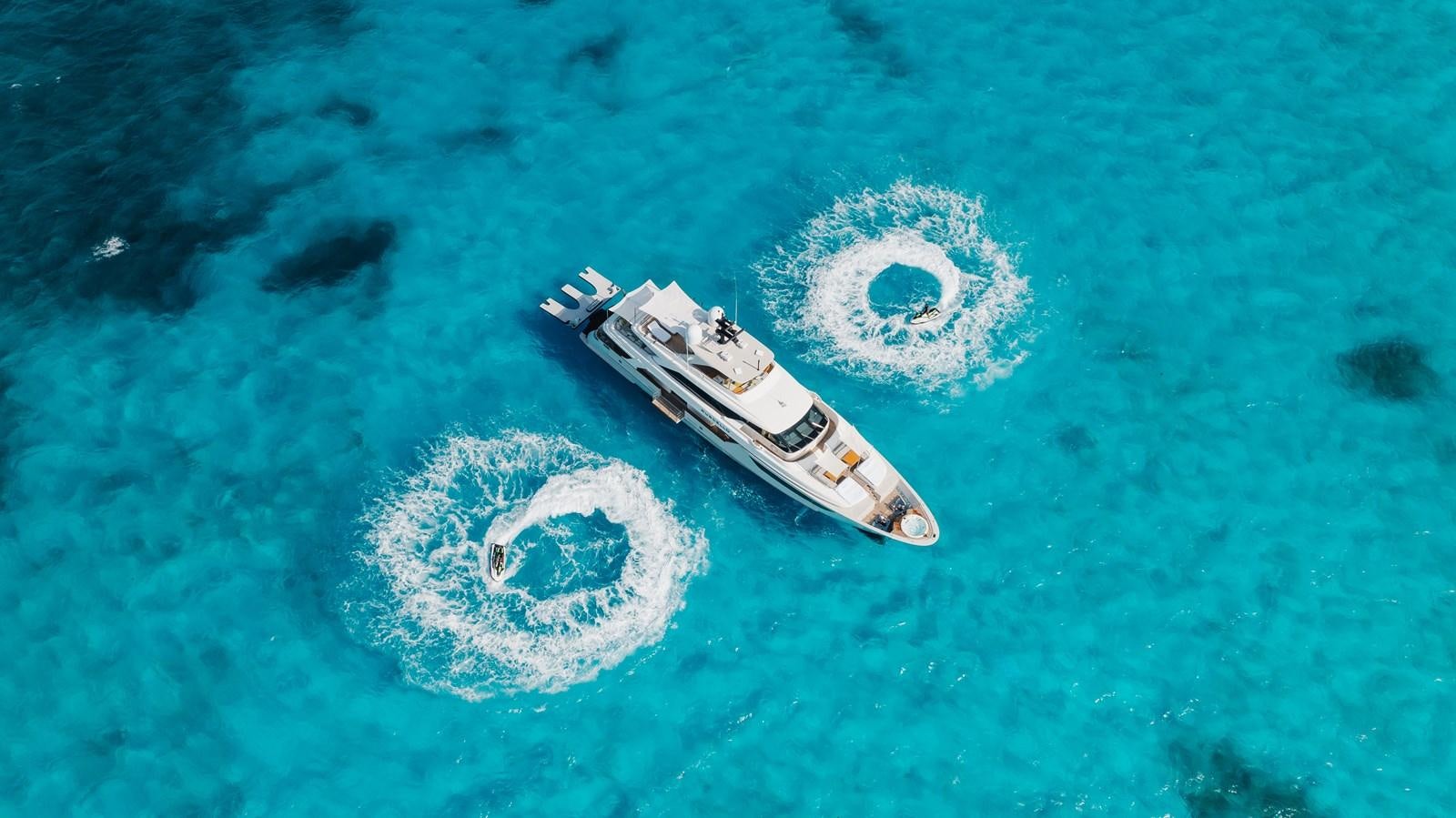 a boat in the water aboard TAKARA ONE Yacht for Sale