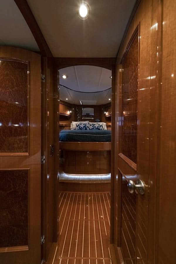 a bathroom with a large mirror aboard ISOBEL III Yacht for Sale