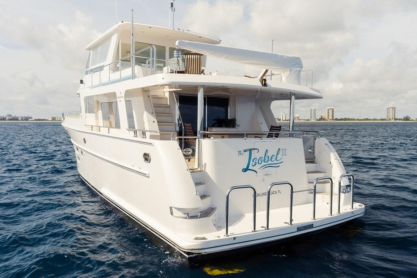 a boat on the water aboard ISOBEL III Yacht for Sale