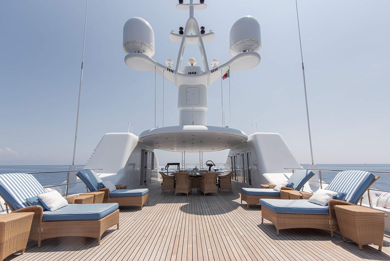 a ship in the water aboard PETARA Yacht for Sale