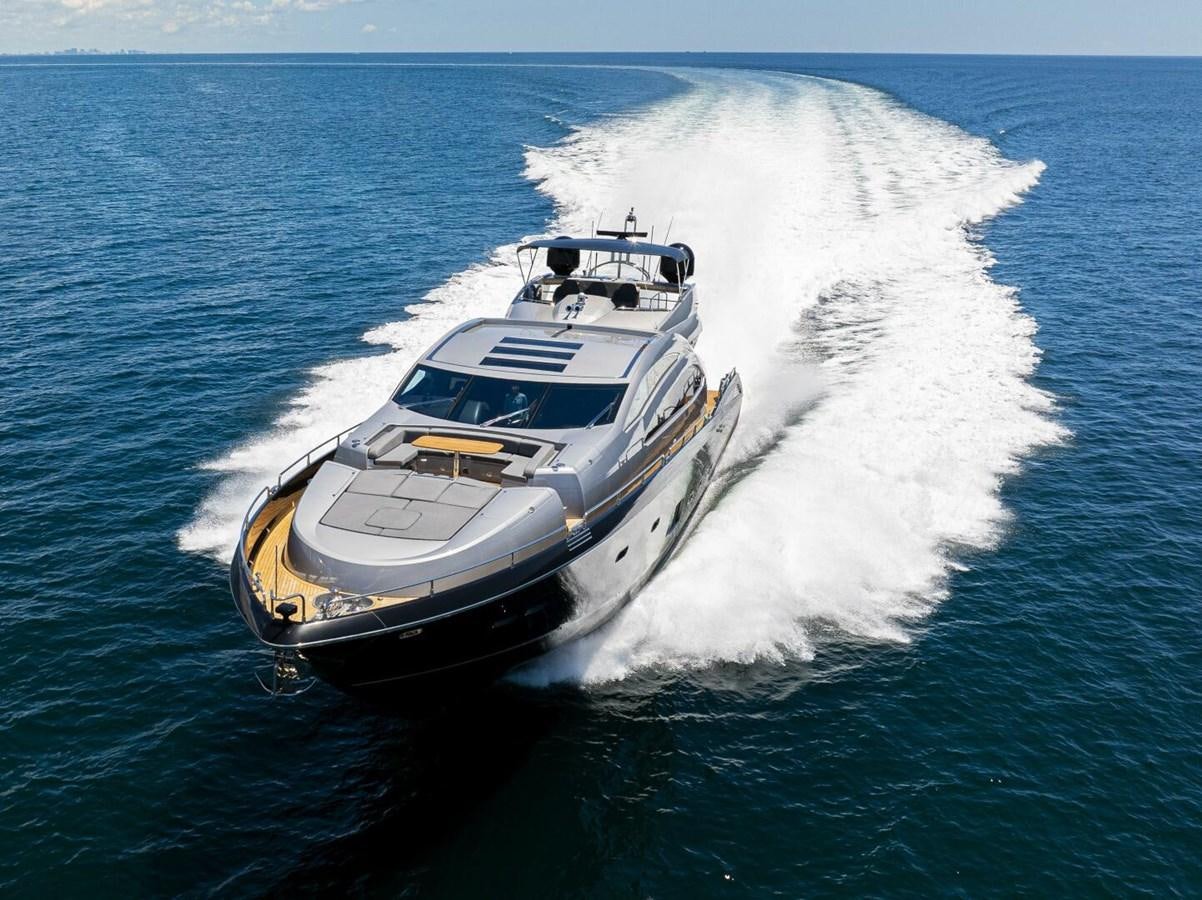a boat on the water aboard PREDATOR 84 Yacht for Sale