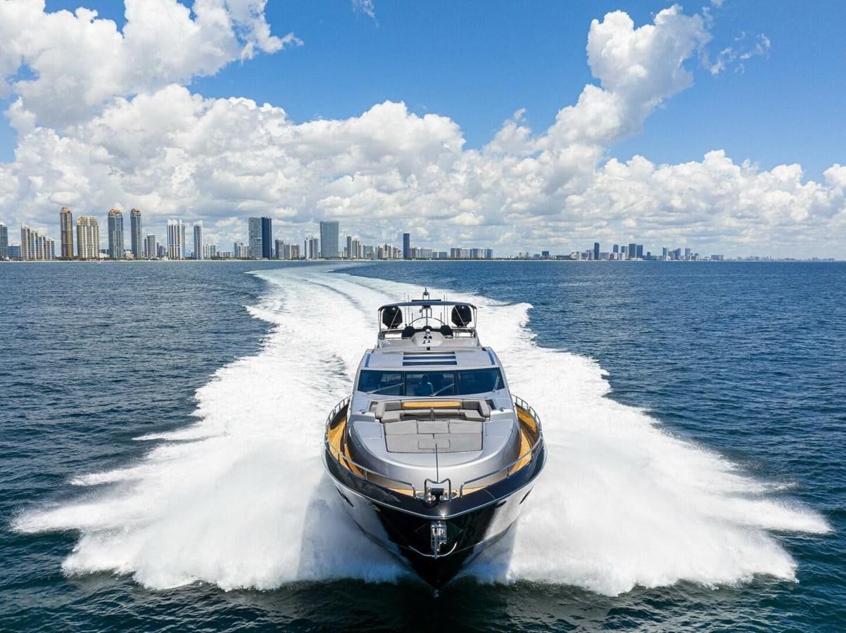 a boat on the water aboard PREDATOR 84 Yacht for Sale