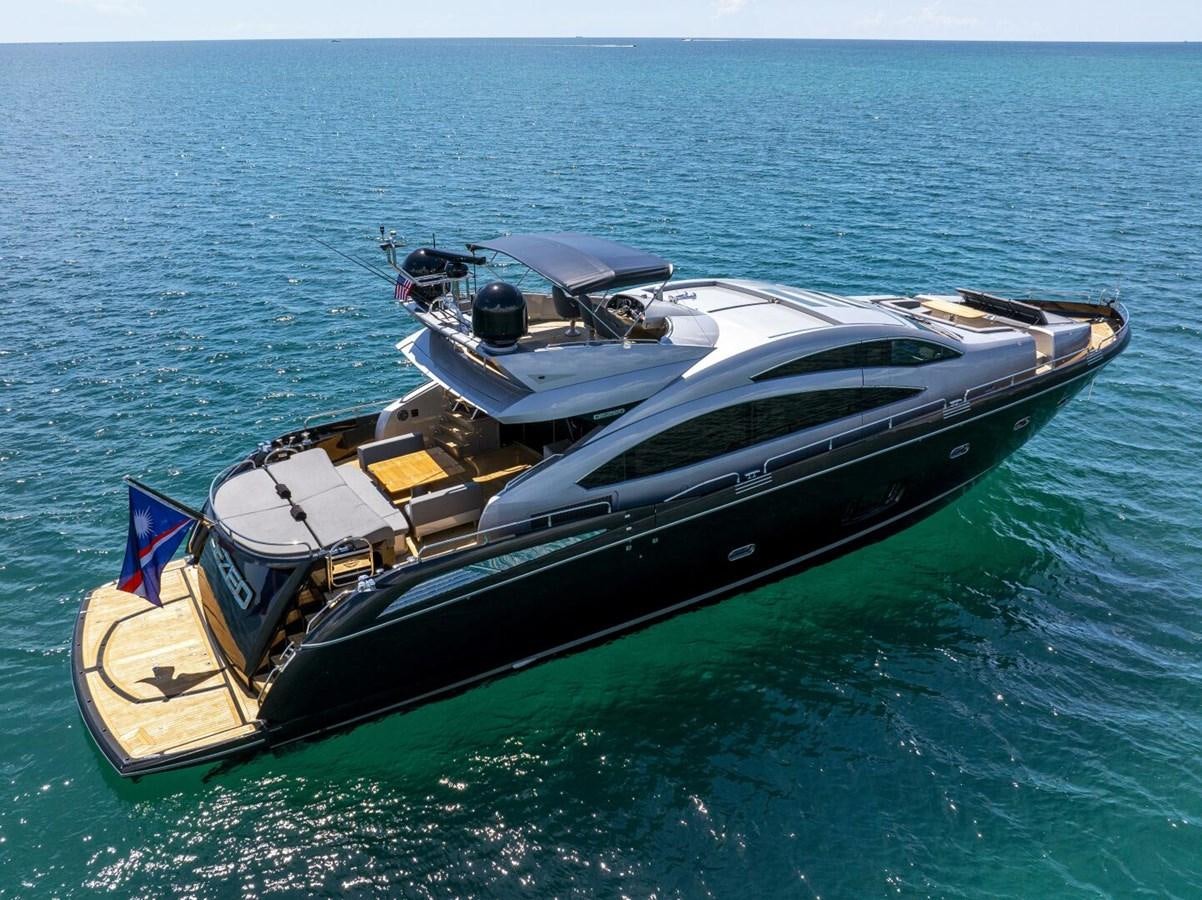 a boat on the water aboard PREDATOR 84 Yacht for Sale