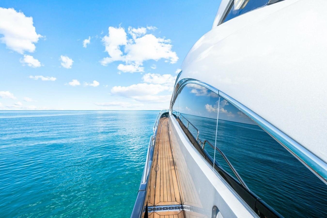 a boat on the water aboard PREDATOR 84 Yacht for Sale