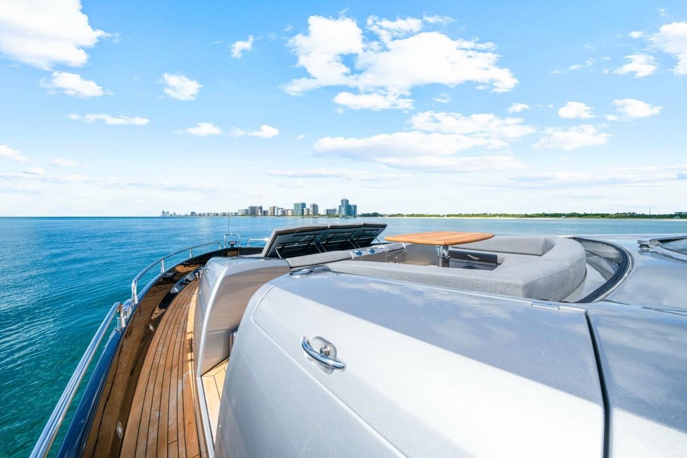 a boat on the water aboard PREDATOR 84 Yacht for Sale
