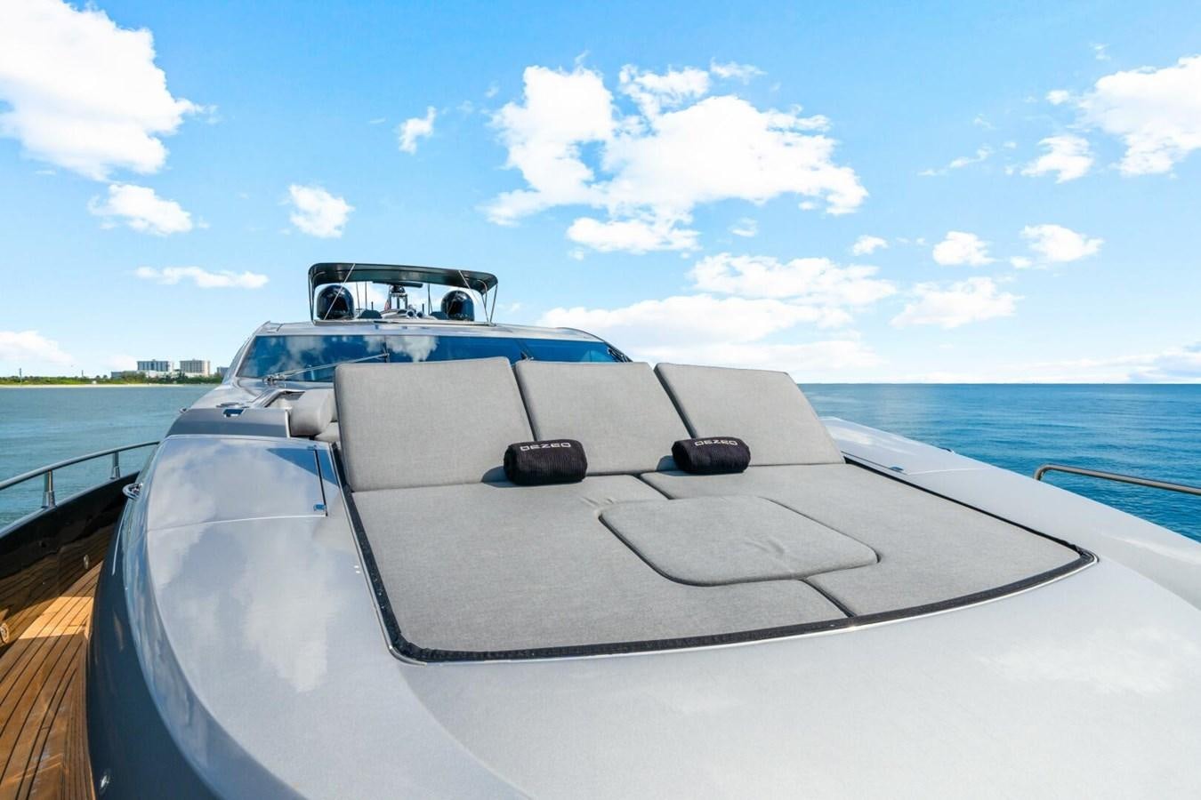 a boat on the water aboard PREDATOR 84 Yacht for Sale