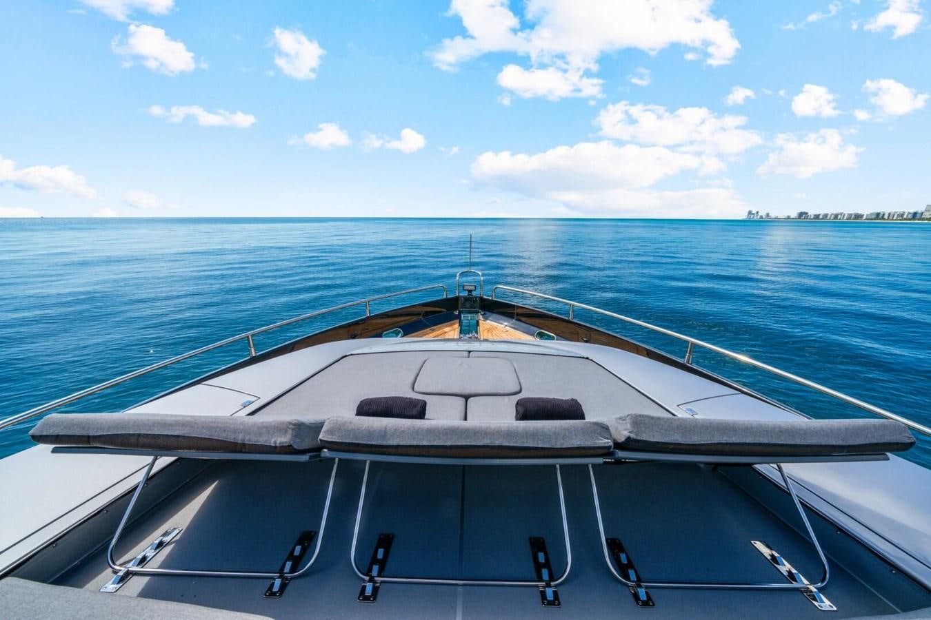 a boat on the water aboard PREDATOR 84 Yacht for Sale