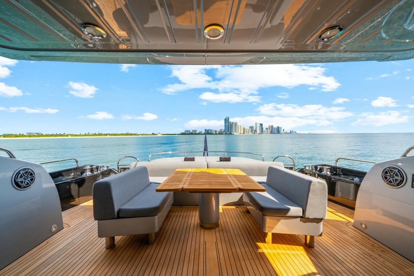 a boat on the water aboard PREDATOR 84 Yacht for Sale