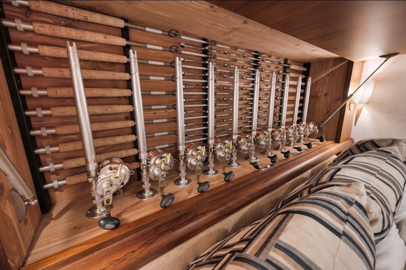 a wooden structure with metal objects aboard ARTEMIS Yacht for Sale