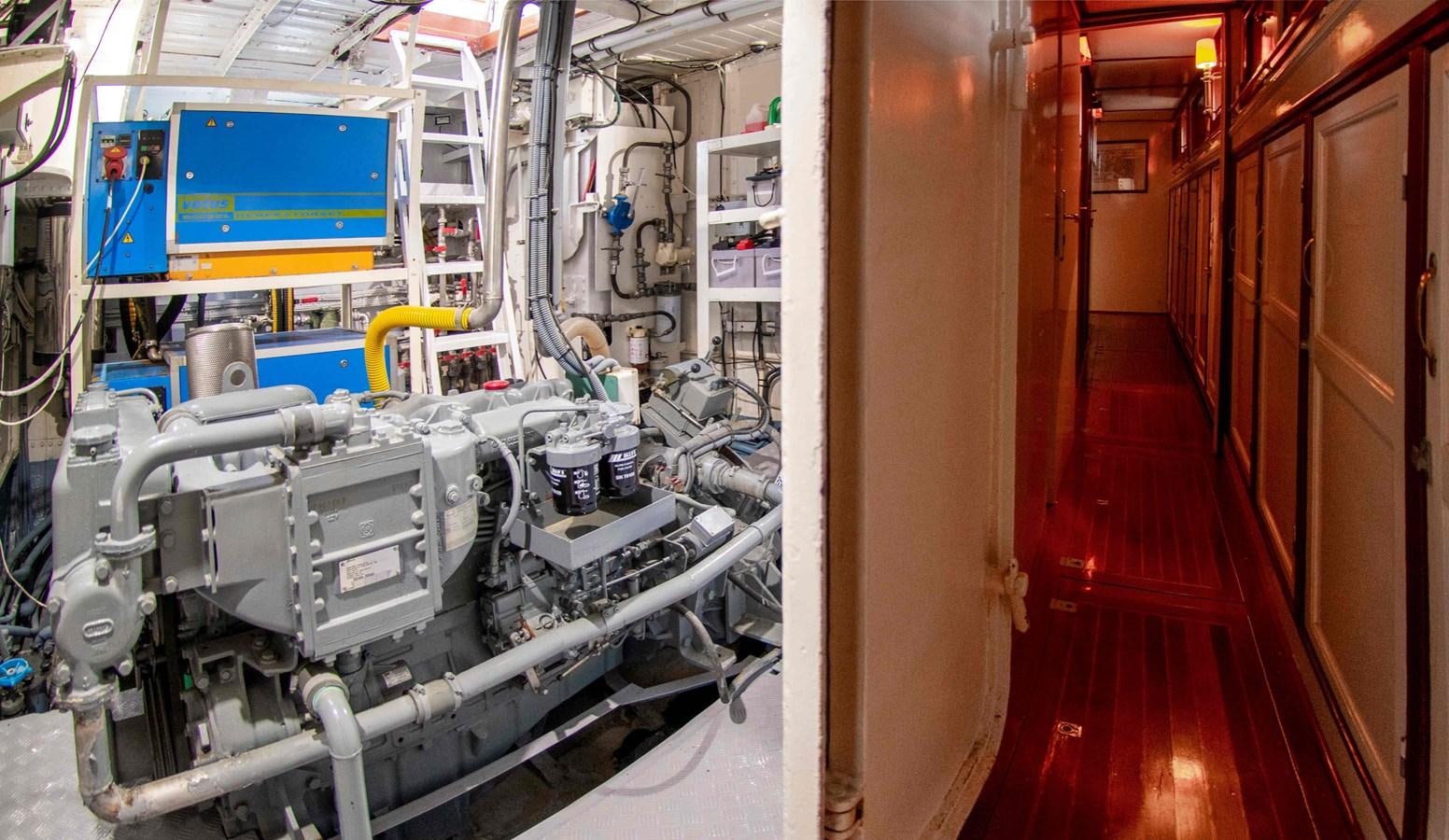 a room with machinery aboard FOREVER Yacht for Sale