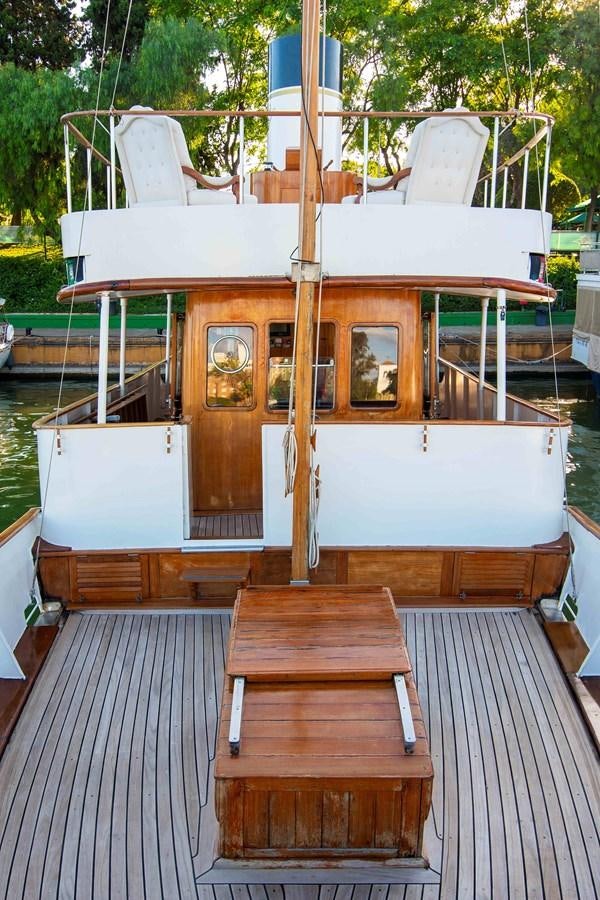 a boat on a dock aboard FOREVER Yacht for Sale