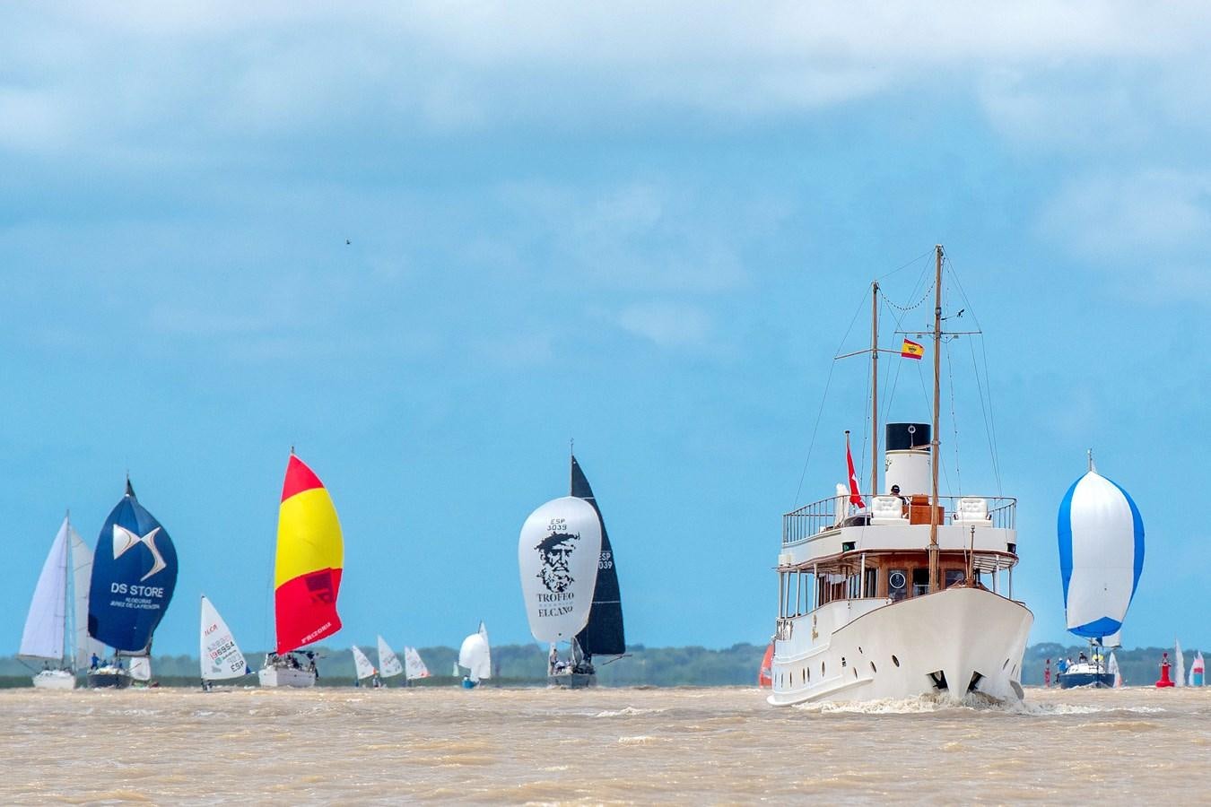 a boat on the beach aboard FOREVER Yacht for Sale