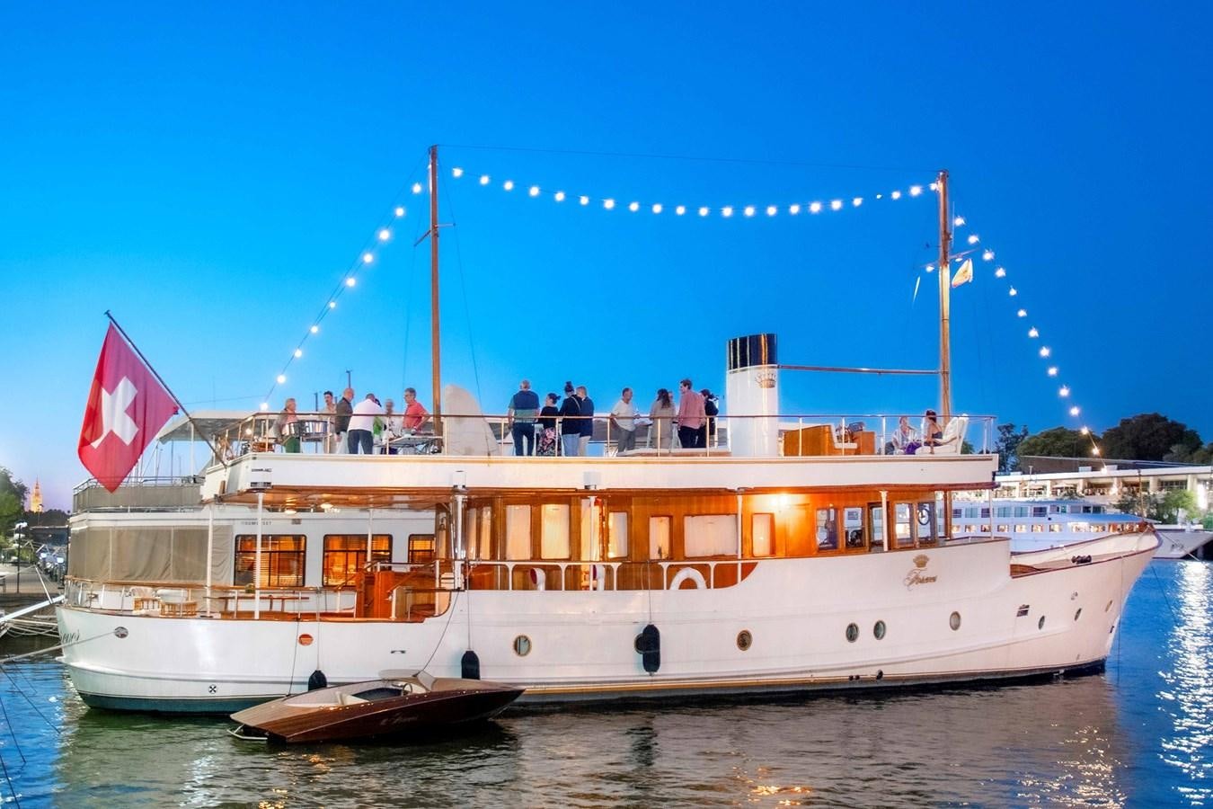 a boat with people on it aboard FOREVER Yacht for Sale