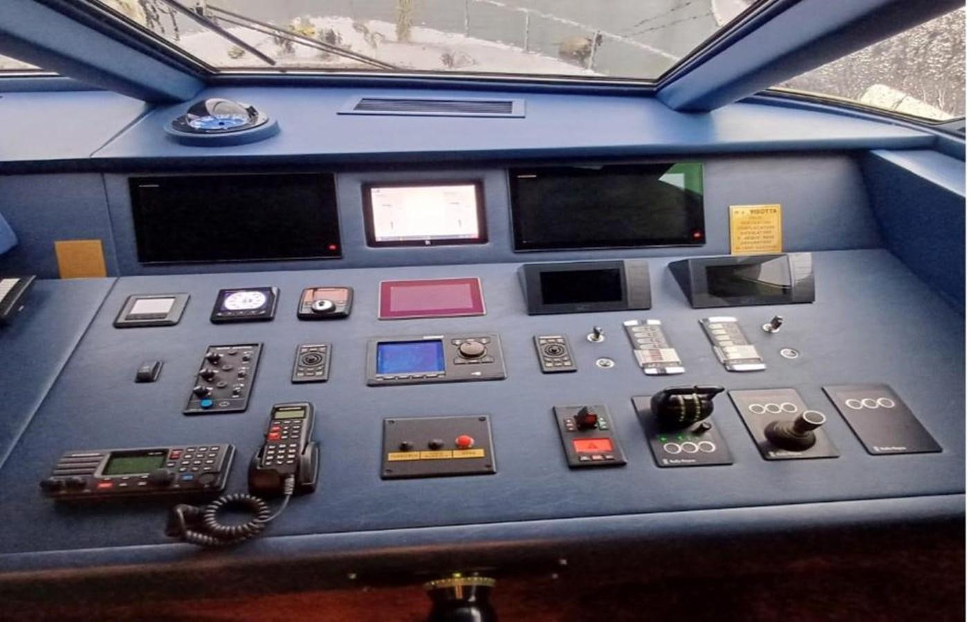 the inside of a car aboard FALCO Yacht for Sale