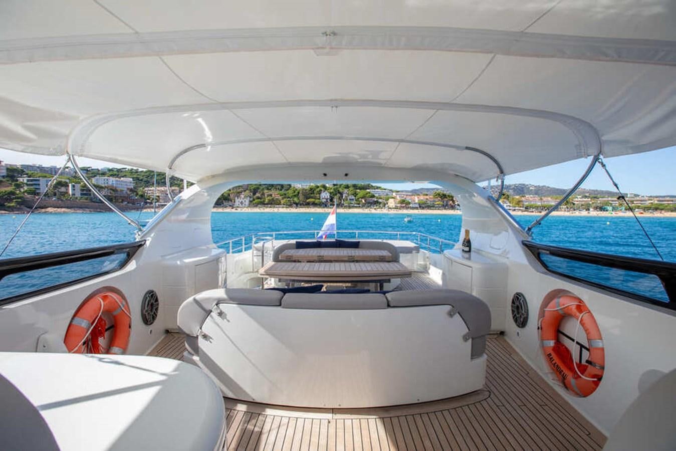 the front of a boat aboard BALANDRAU Yacht for Sale