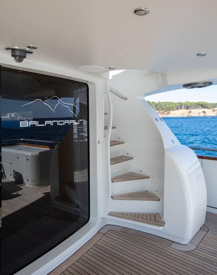 a boat with a deck aboard BALANDRAU Yacht for Sale