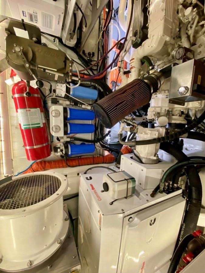 a close-up of a machine aboard NIMROD Yacht for Sale