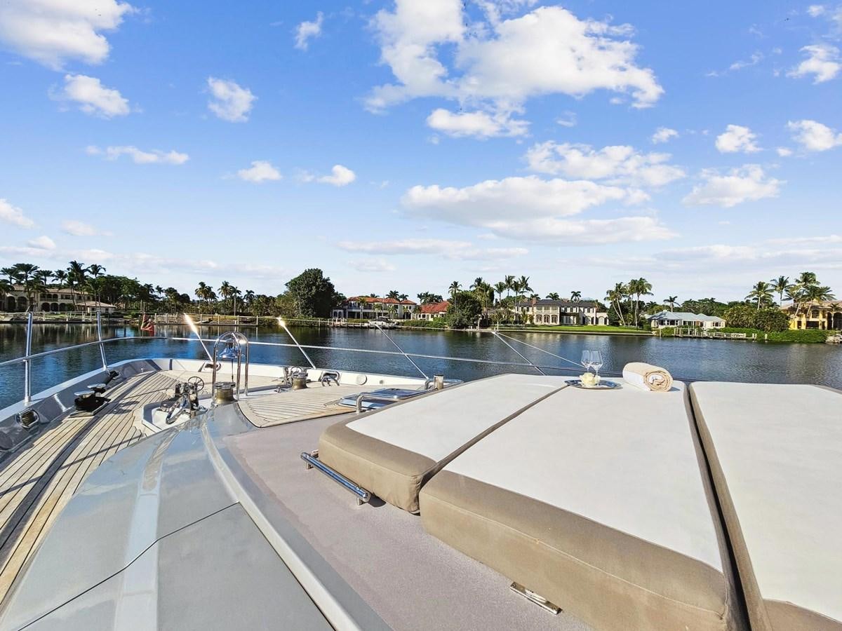 a view of a bridge and a body of water aboard IZUMI Yacht for Sale