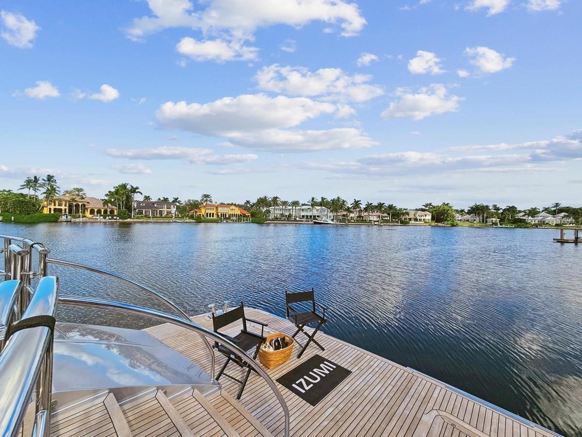 a boat on the water aboard IZUMI Yacht for Sale