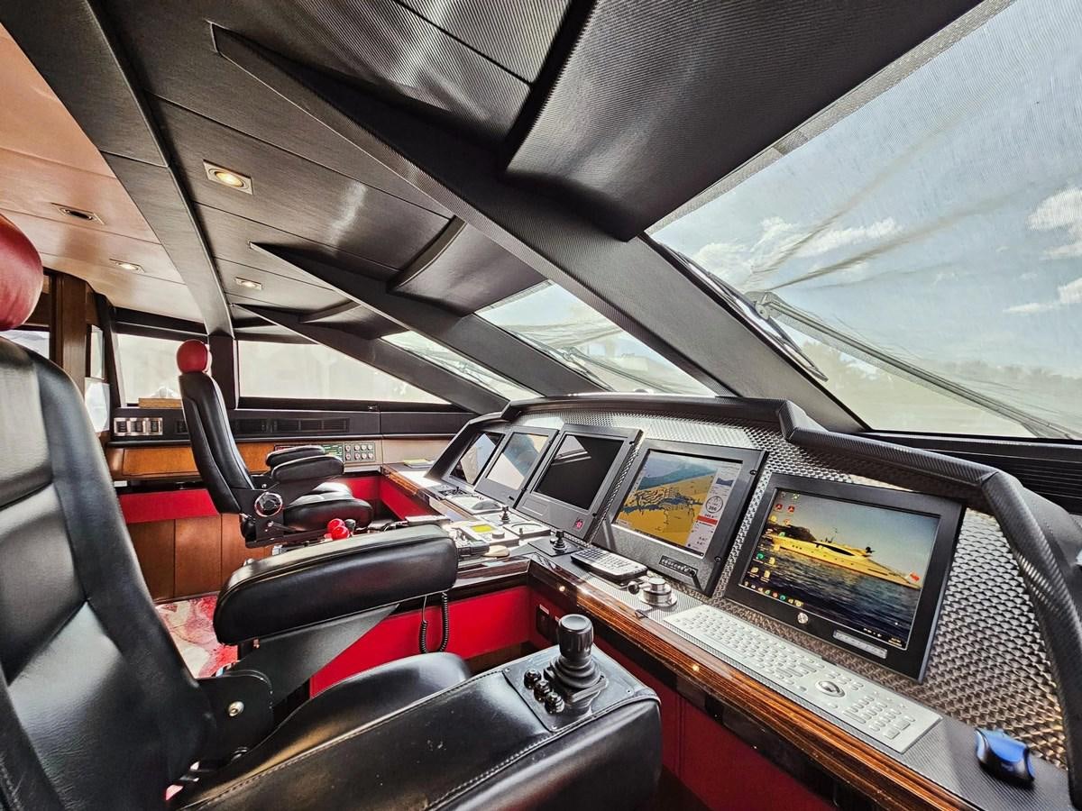 inside of a car aboard IZUMI Yacht for Sale