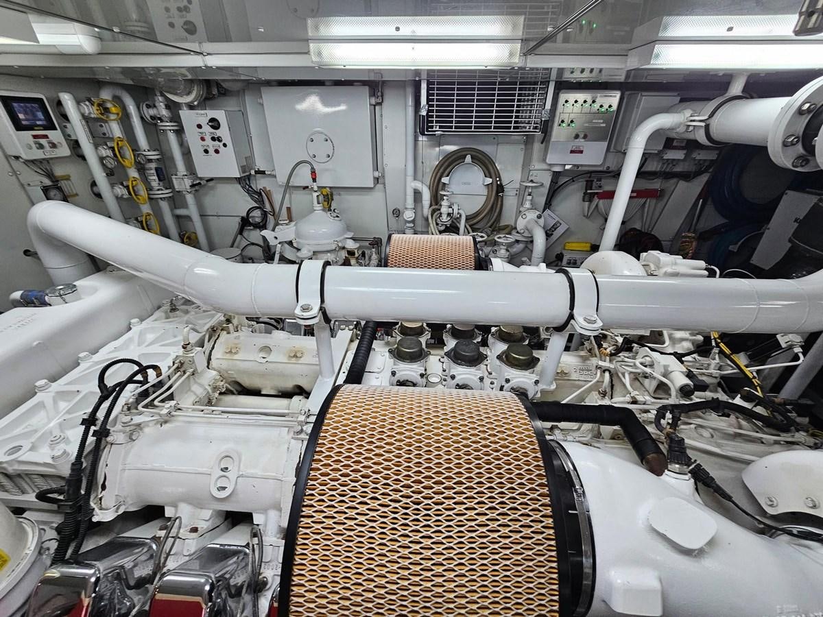 a machine with pipes aboard IZUMI Yacht for Sale