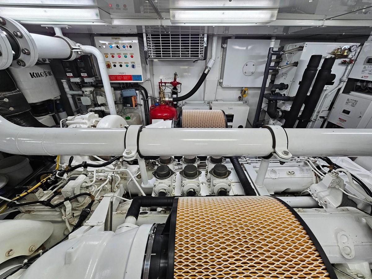 a close-up of a machine aboard IZUMI Yacht for Sale