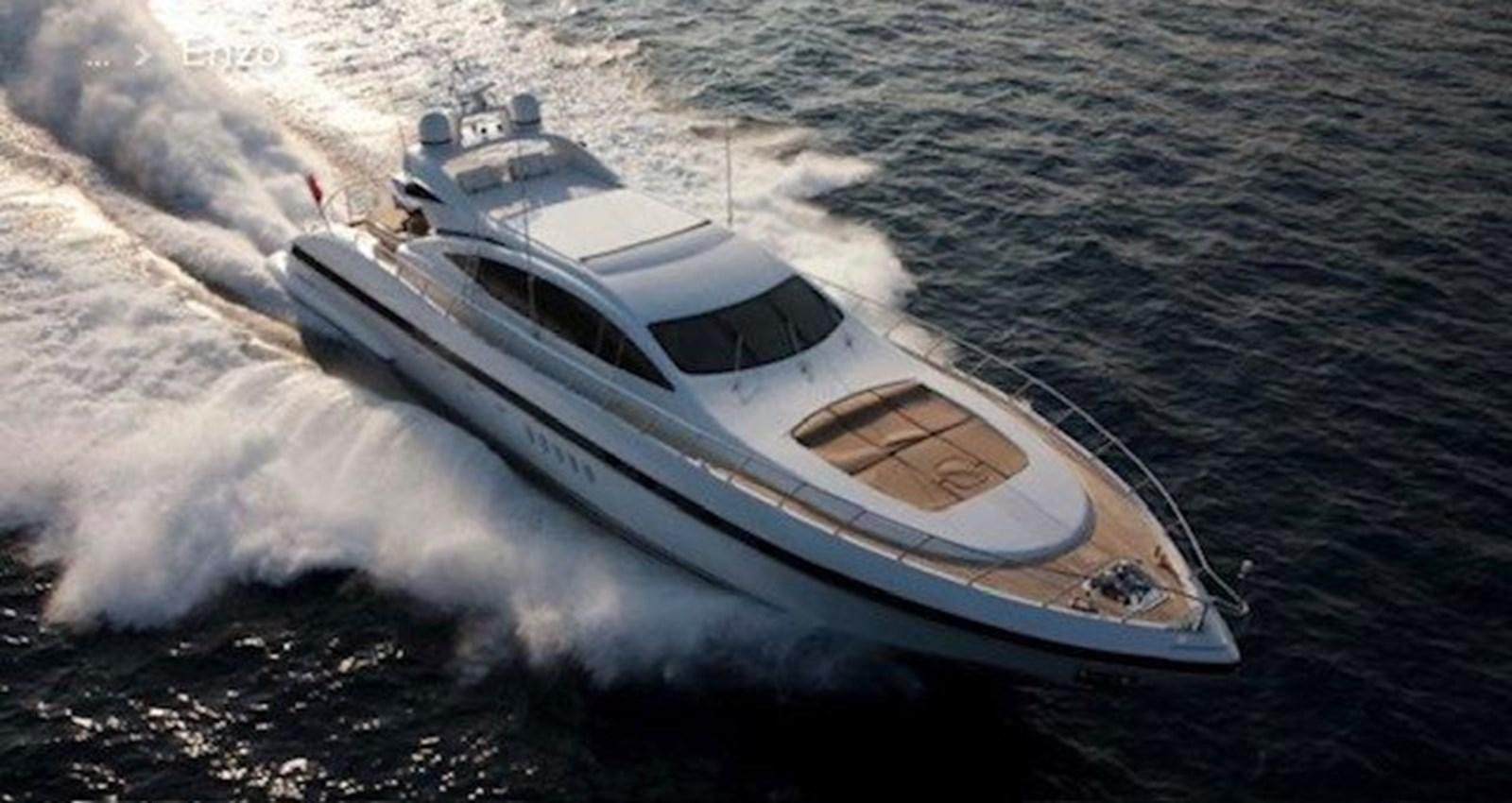 a boat on the water aboard ENZO Yacht for Sale