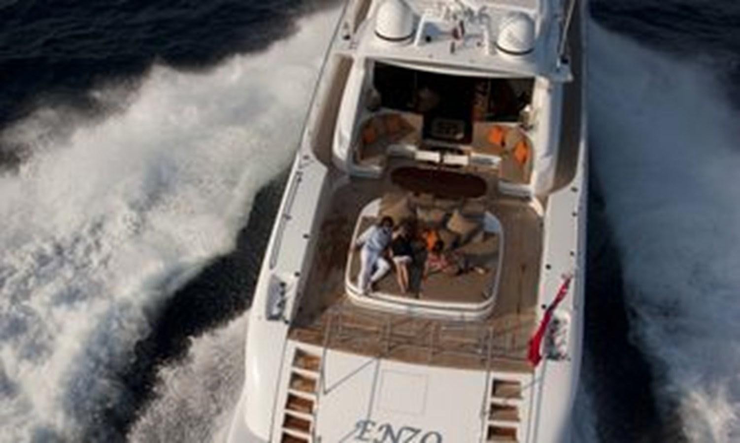 a satellite in space aboard ENZO Yacht for Sale