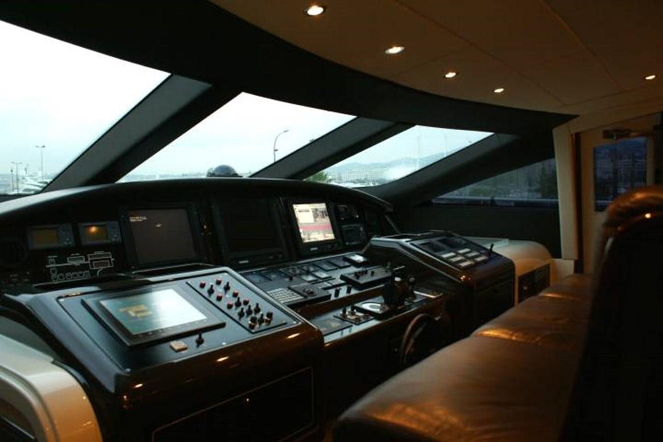 inside of a car aboard ENZO Yacht for Sale