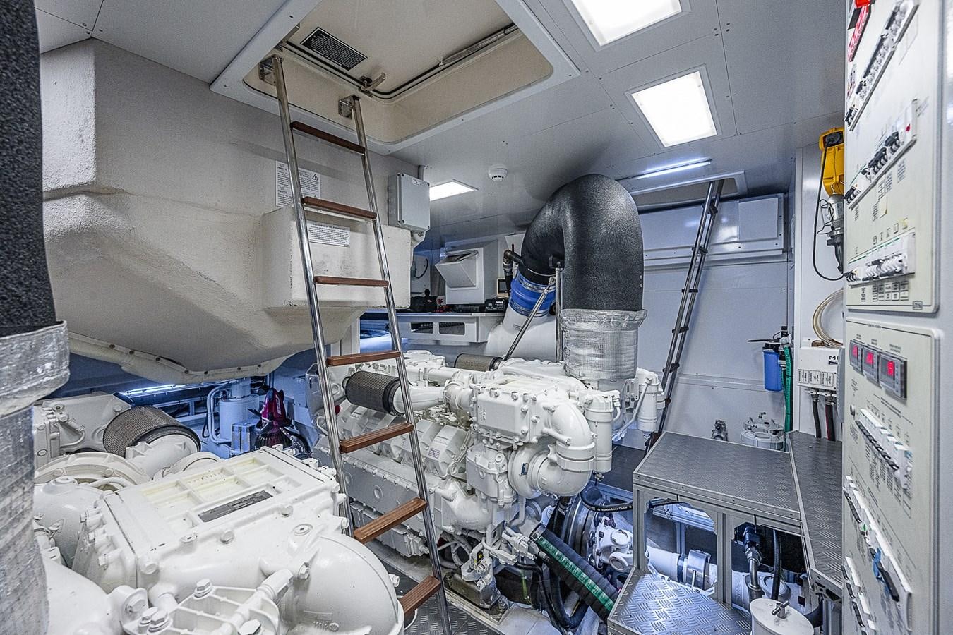 a person working in a factory aboard DANDY 2021 FERRETTI 850 @ AVENTURA Yacht for Sale