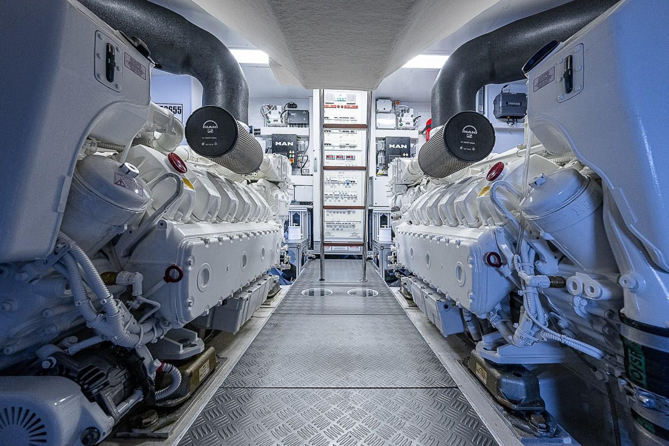 a room with machines and equipment aboard DANDY 2021 FERRETTI 850 @ AVENTURA Yacht for Sale