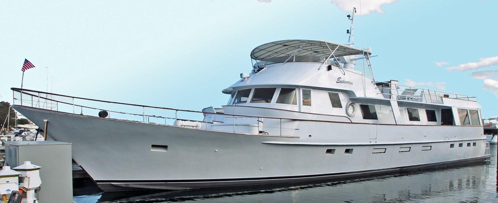 a large white yacht aboard ENCHANTRESS Yacht for Sale
