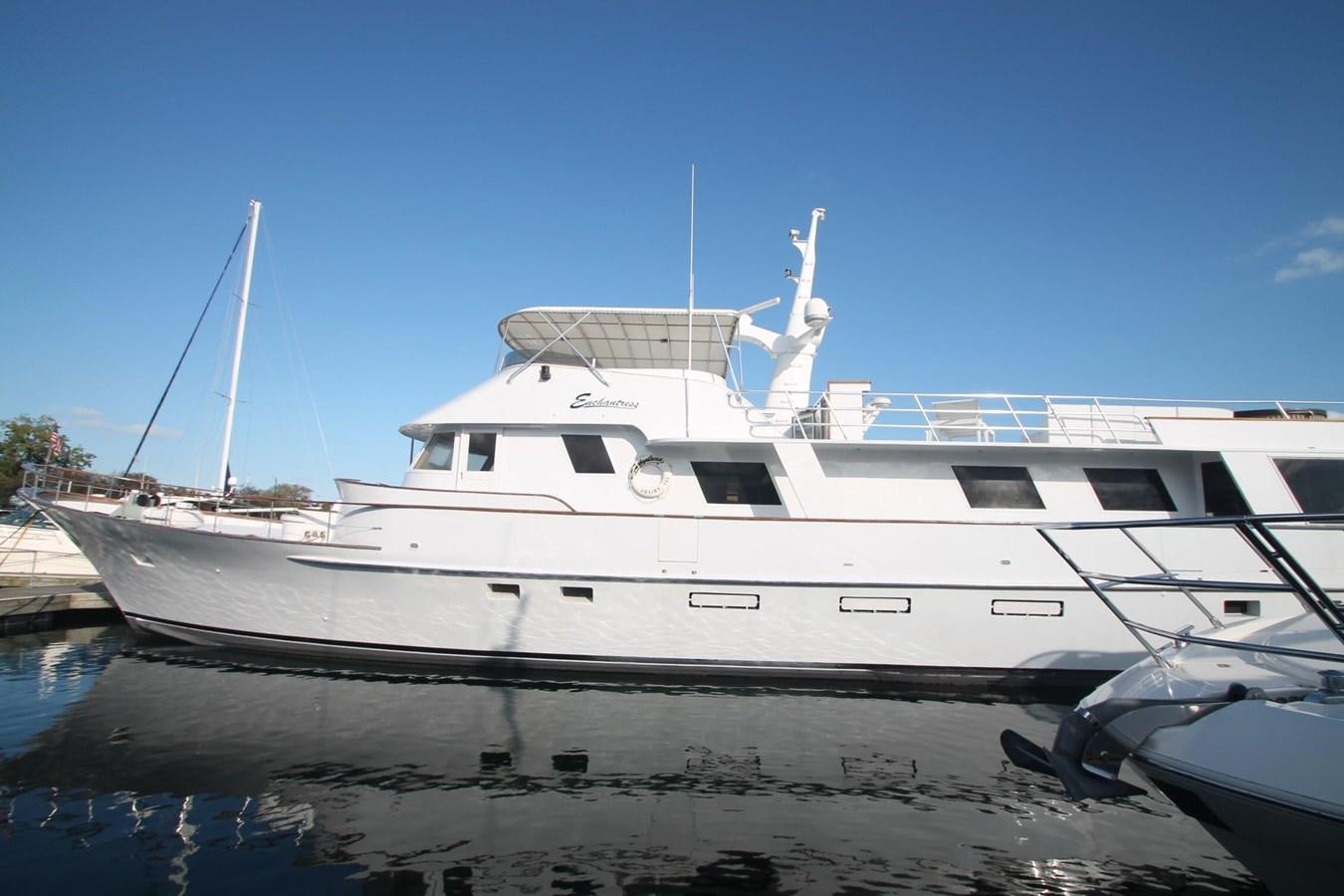 a boat on the water aboard ENCHANTRESS Yacht for Sale