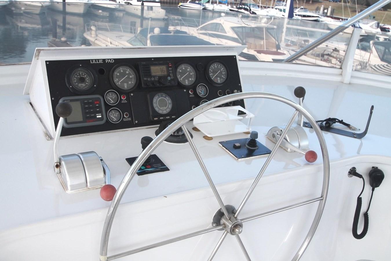 the cockpit of a plane aboard ENCHANTRESS Yacht for Sale