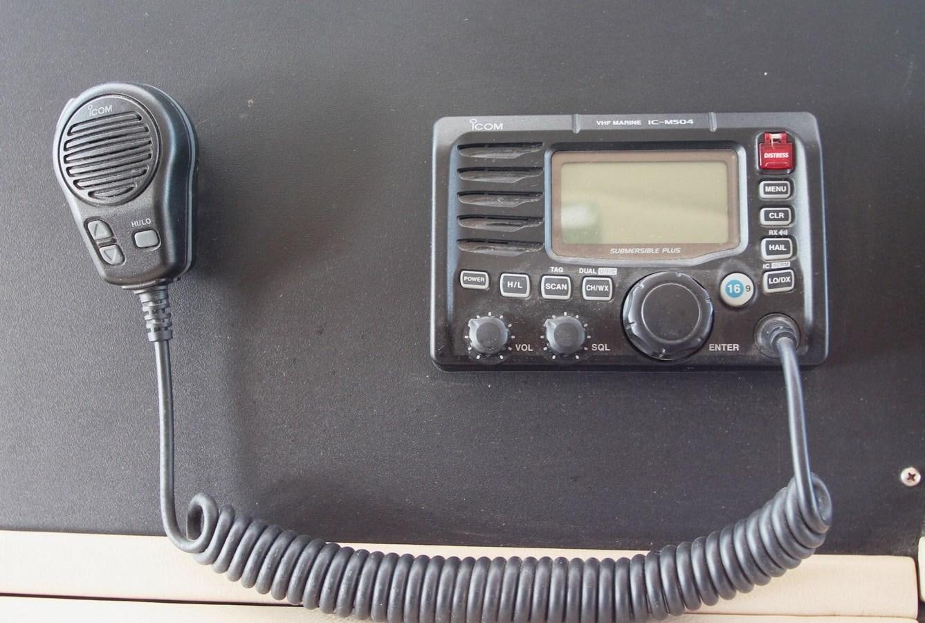 a close-up of a radio aboard ENCHANTRESS Yacht for Sale