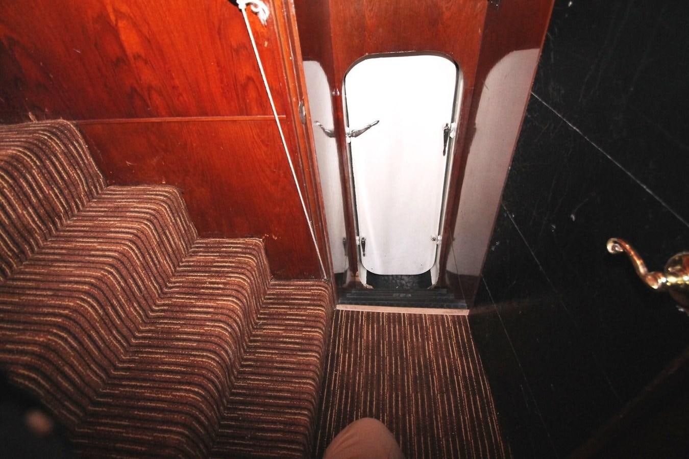 a door open to a room aboard ENCHANTRESS Yacht for Sale