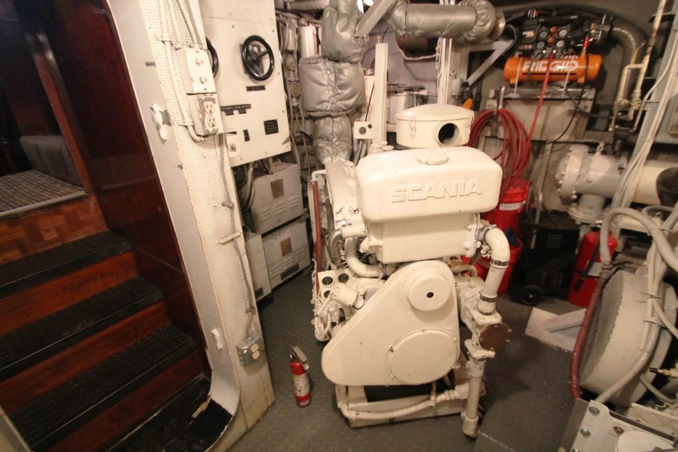 a white machine with red wires aboard ENCHANTRESS Yacht for Sale
