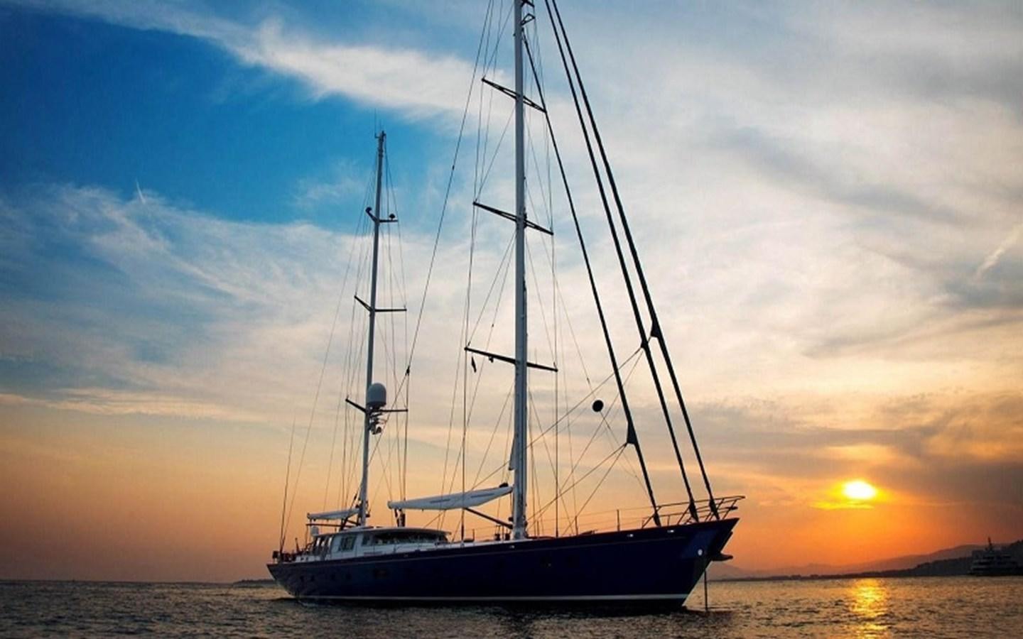 a boat on the water aboard CYRANO DE BERGERAC Yacht for Sale