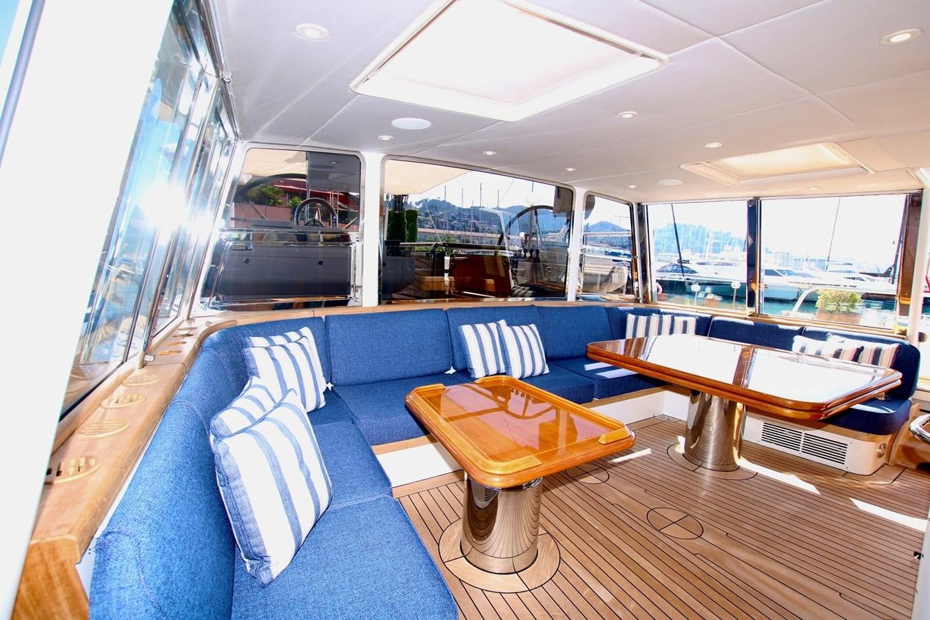 inside of a boat aboard CYRANO DE BERGERAC Yacht for Sale