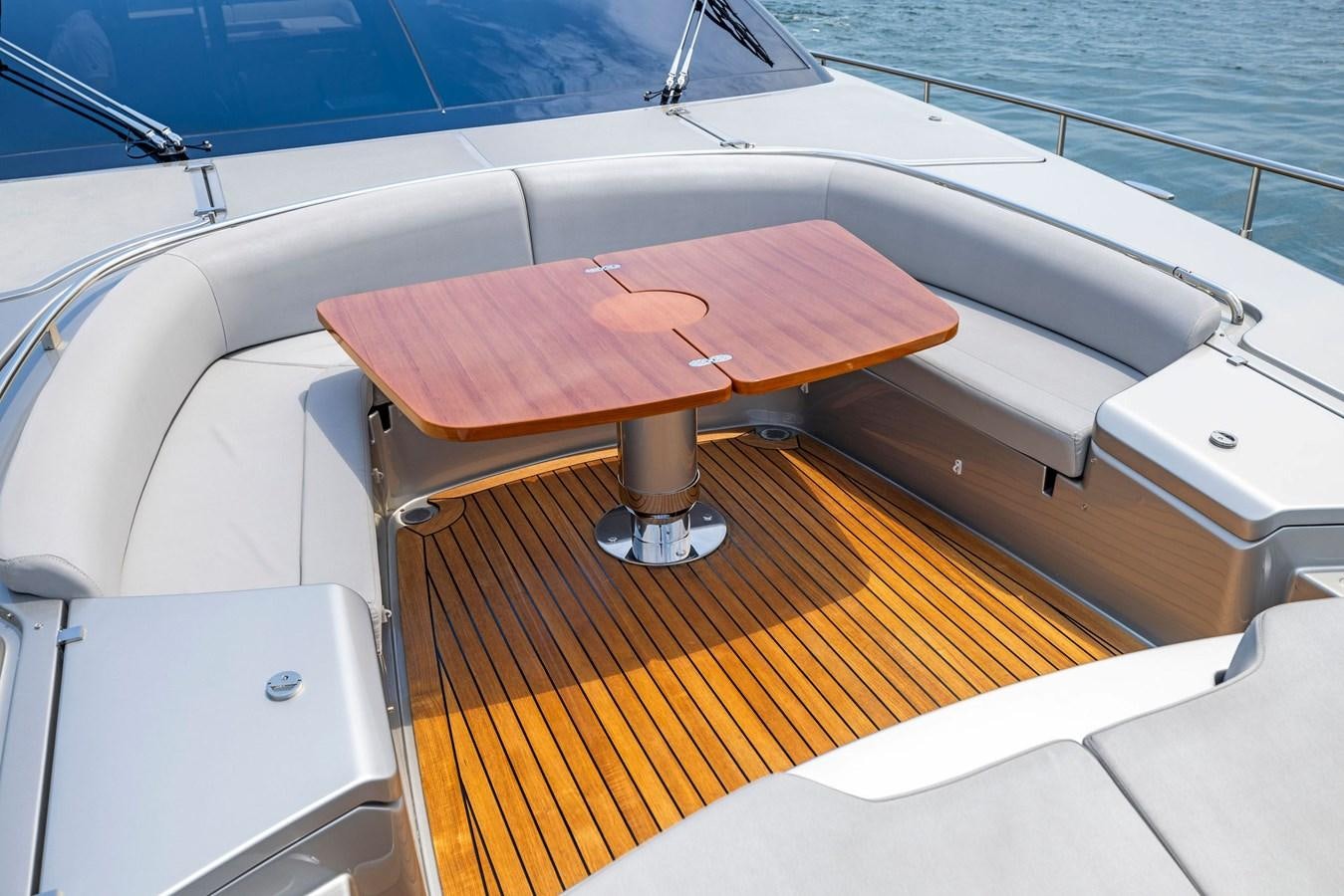 the inside of a boat aboard INDISCRETION Yacht for Sale